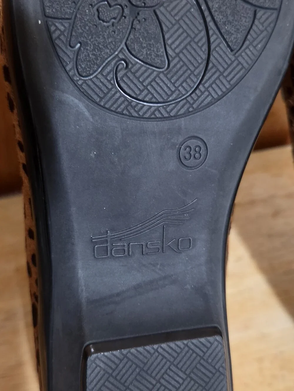 Dansko Olivia Women Leopard Calf Hair Leather Loafers Slip On Shoes 38 /US 7.5/8